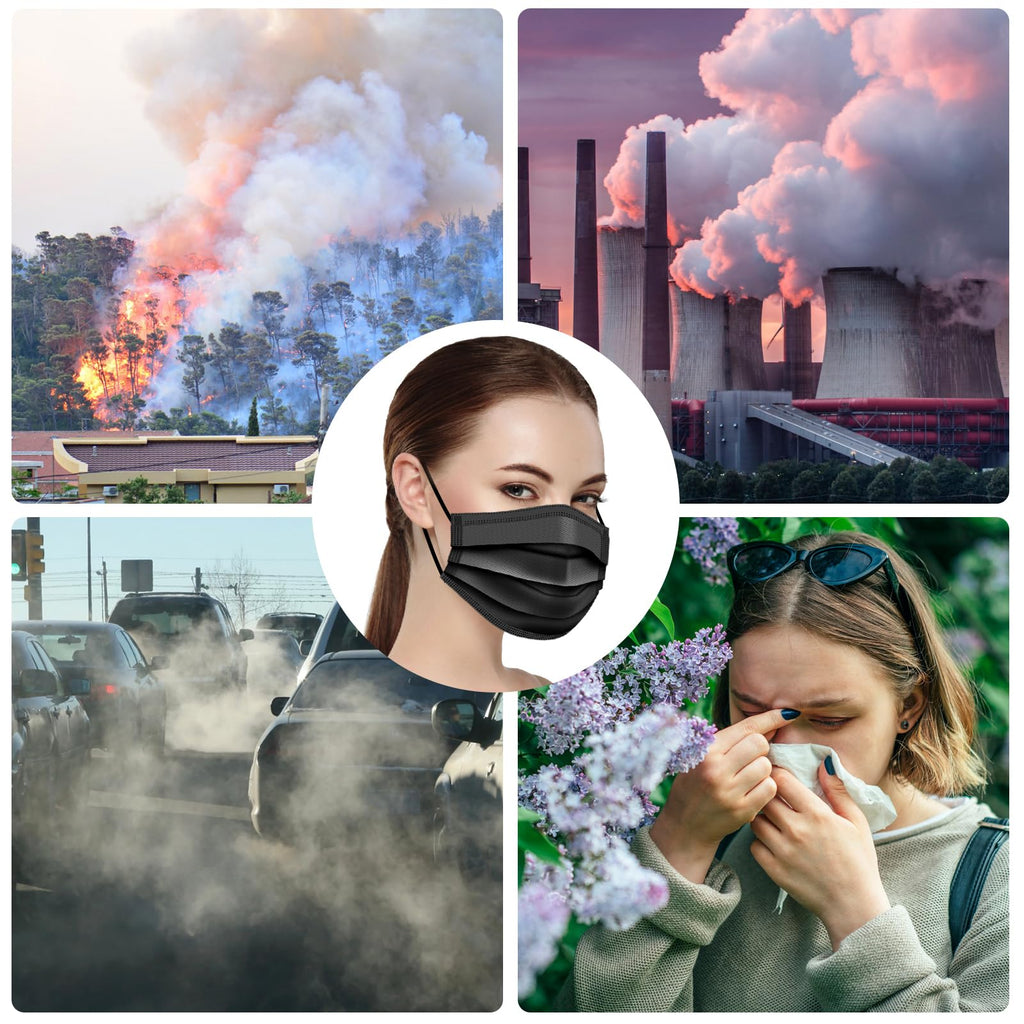 Drovanop 100 PCS Disposable Face Masks